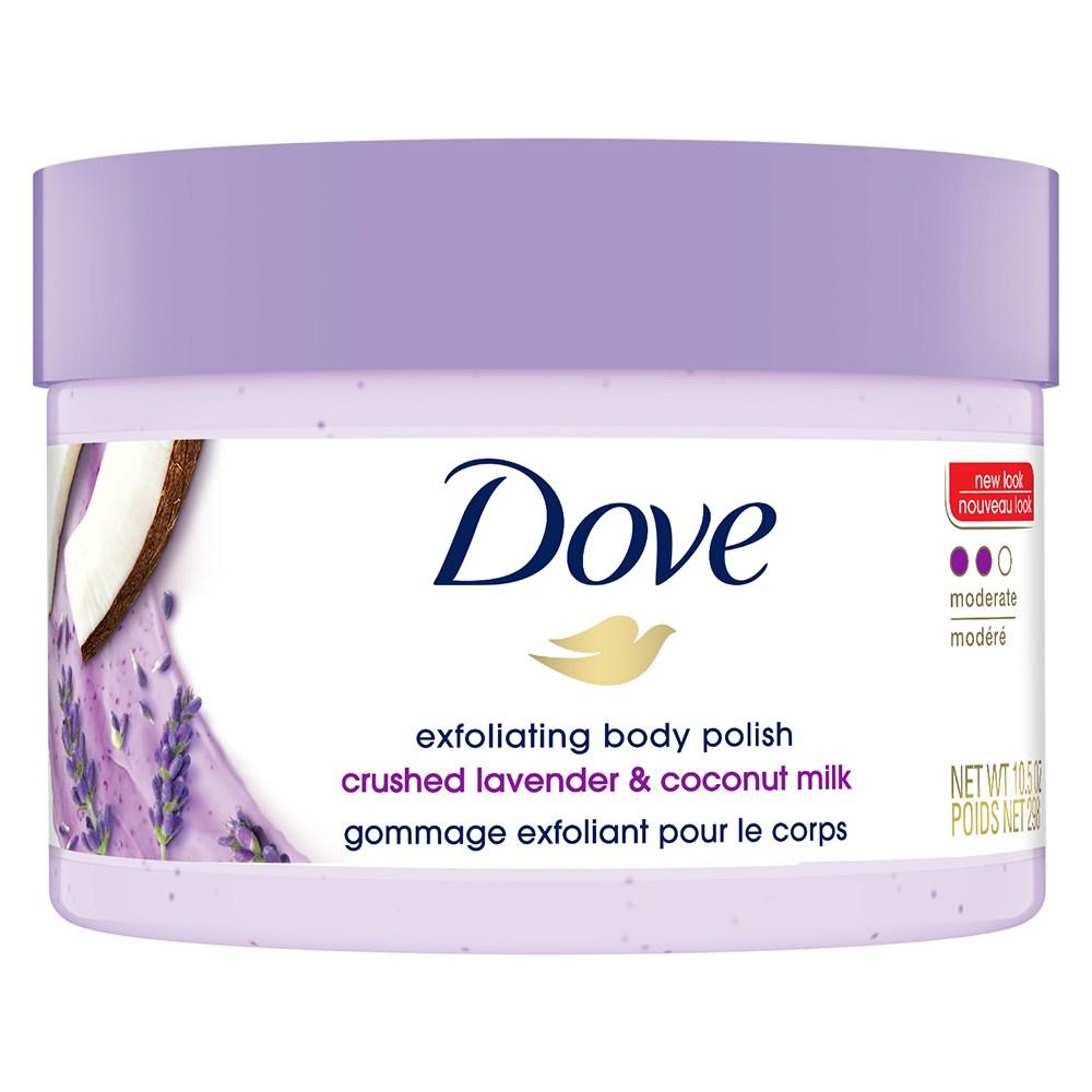 Dove Lavender and Coconut Milk Body Scrub, 298g, 1 piece