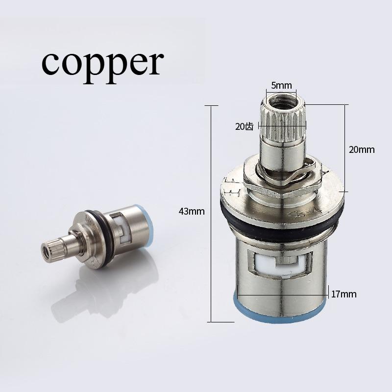 

1 Универсальный Сменный Кран-Букса Латунный Керамический Диск Картридж Внутренний Клапан Смесителя для Ванной, По часовой стрелке или Против часовой стрелки