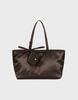 Mmw [Mmw] Satin Shoulder Bag (Brown)