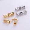 2Pcs Diy Jewelry Making 18K Gold Plated Pearl Necklace Connector Fastener Handmade Necklace Bracelet Accessories Supplies