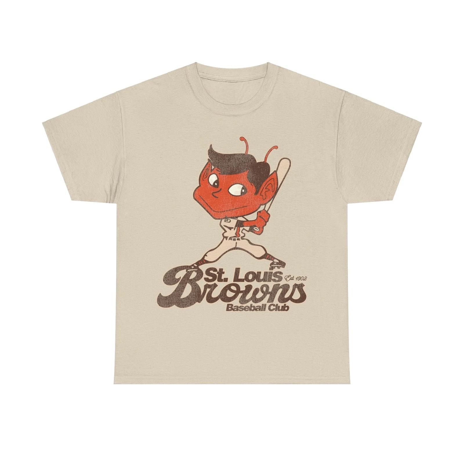 Ностальгическая ретро футболка бейсбольной команды St Louis Browns S