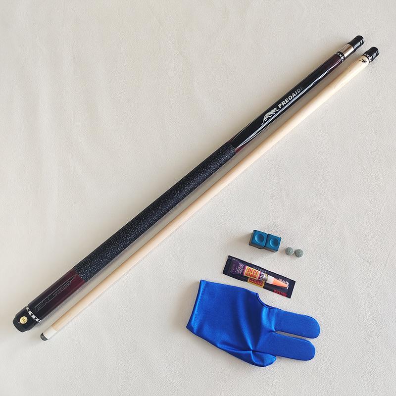 Billiard Cues Stick 1/2 Split Maple Pool Cue 8 Ball 9 Ball PREOAIDR 11.5mm 13mm Billiard Cue with Accessories