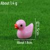 Yellow Duck Resin Figurine for Micro Landscape Decoration
