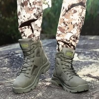 Herren High-Top Wanderstiefel Outdoor Schuhe Militärstiefel Gummisohle Große Größe 39-46