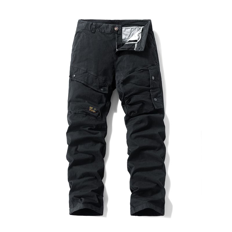 Men's Multi-Pocket Cargo Pants, Export Surplus, Autumn/Winter Thickened American-Style Casual Fashion Trendy Straight-Leg Trousers