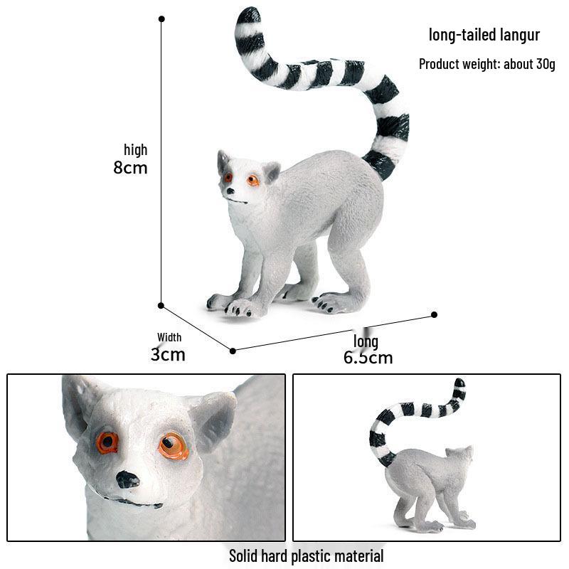 Children's Cognitive Simulation Primate Model: Gorilla & Golden Snub-nosed Monkey Wildlife Toy