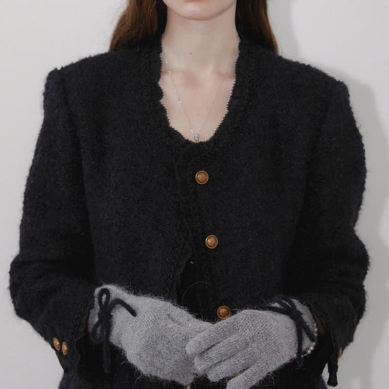 LOVE ME MONSTER [W Concept Exclusive] Ribbon Angora Glove_5COL (L244WGV010)