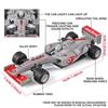 1/32 Scale Alloy Ferrari F1 Racing Car Toy Model with Retroactive Motion, Sound & Light Effects - Ideal for Kids' Racing Play & STEM Lea