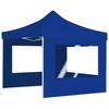 Profi Party Tent Foldable with Walls Aluminum 2*2 M Blue