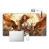 Gorgeous Angel Golden Wings Mouse Pad Card Game Mat Large Computer Offices Mousepad Anti-slip for MTG DTCG CCG RPG Trading Mats