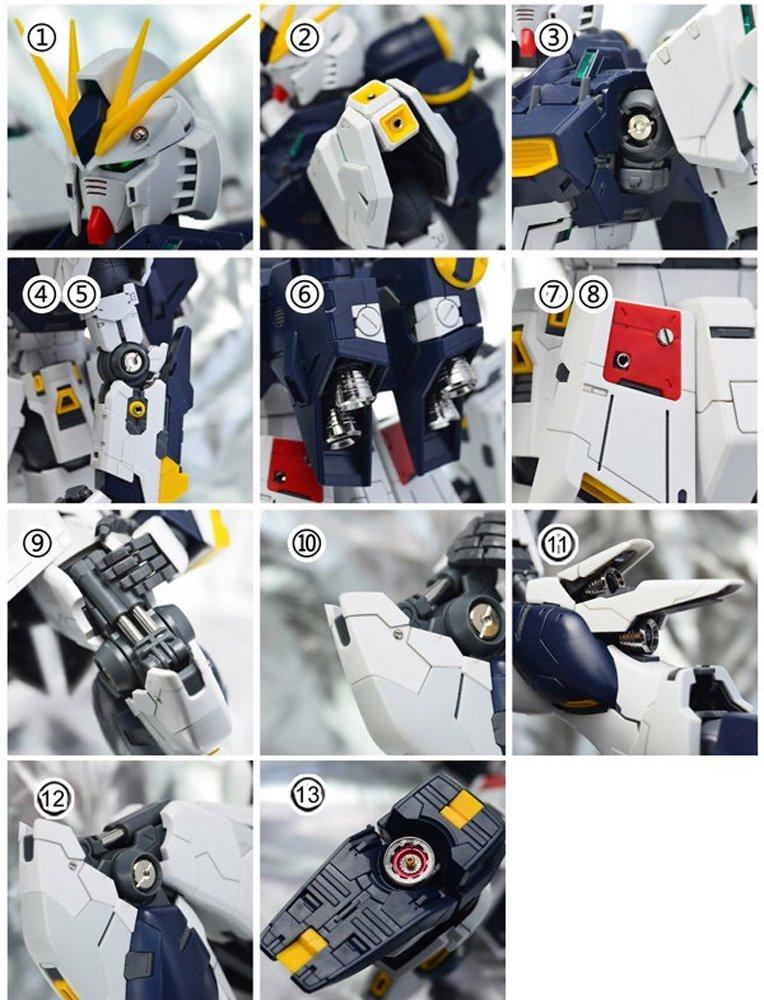 MG 1/100 RX-93 V Gundam Ver.Ka Metal Vernier Full Set Deluxe Edition (Gold) [Parallel Import]