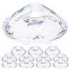 Tofficu Diamond Shape Place Card Set of Wedding and Party Place Card Table Number Holder Holder, 12, Acrylic, Transparent, Decoration, &