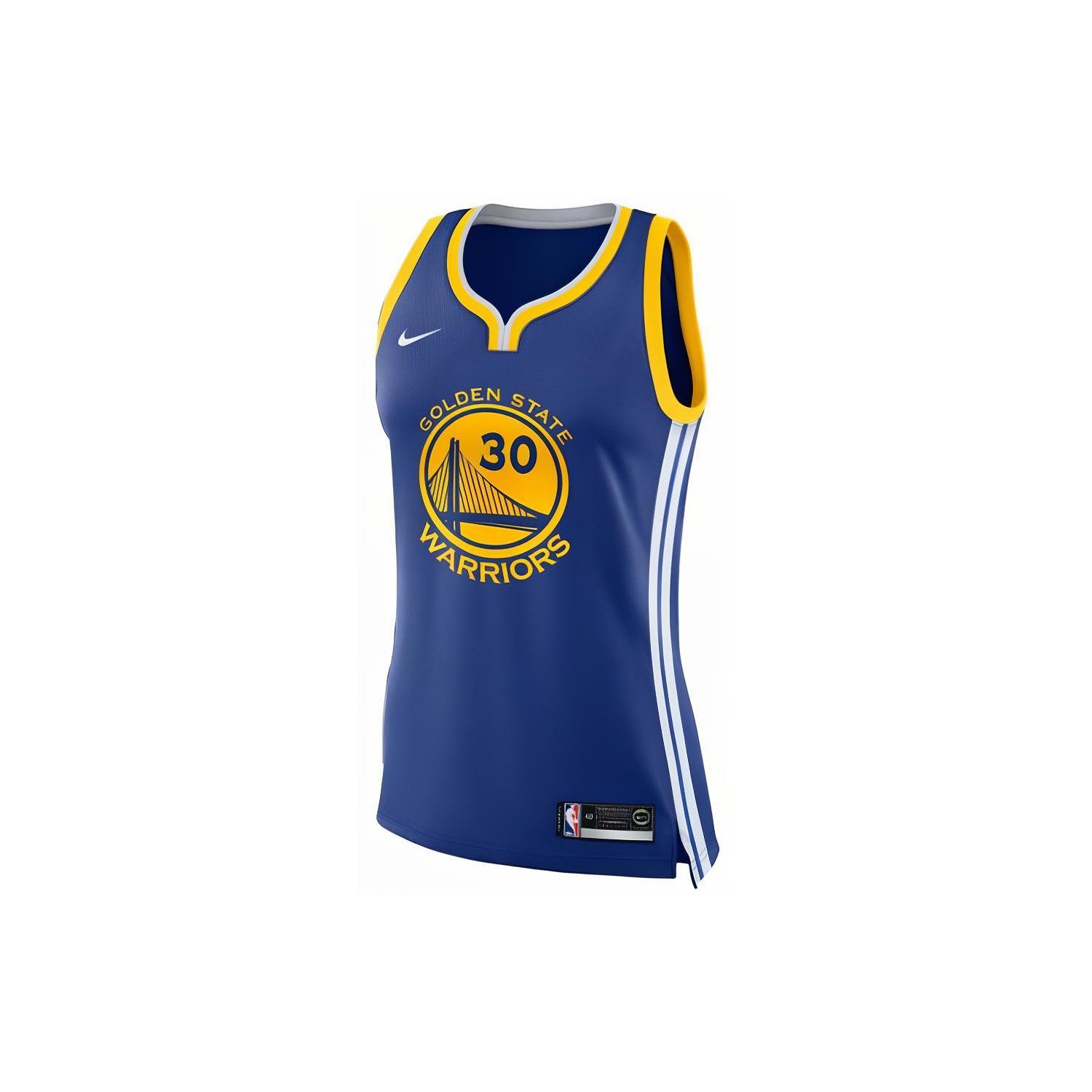 

New Nike Basketball Jerseys Golden State Warriors Curry Size 30 Unisex Blue 867034-495 L