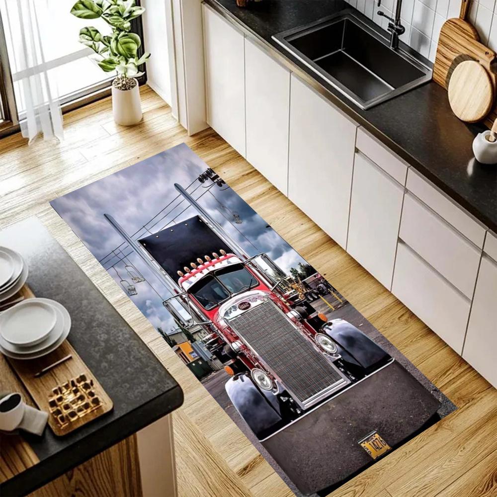 Kw Heavy Trucks Kitchen Mats Durable Bathroom Pads Comfortable Rugs Carpets For Kitchen Home Office Sink Laundry Room Bathroom Decor