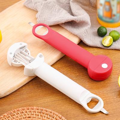 Multi Functional Telescopic Adjustable Magnetic Suction Refrigerator Sticker for Household Easy To Pull Cans Twist Lid Can Bottle Opener