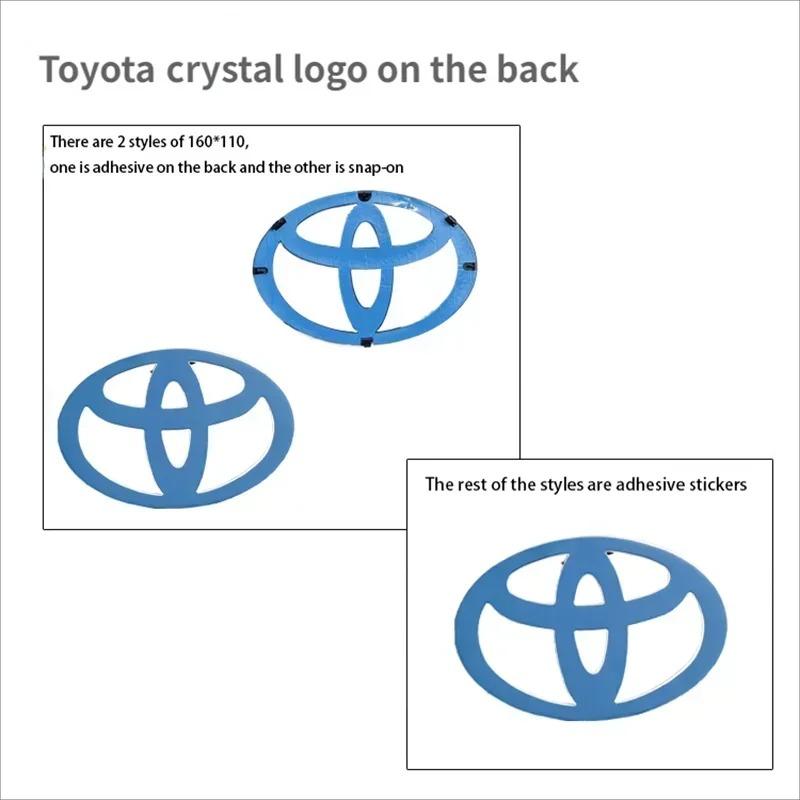 1 Pezzo 3D ABS Auto Griglia Anteriore Bagagliaio Logo Emblema Adesivi Per Toyota Corolla CHR RAV4 Yaris Vios Prado Camry Accessori Auto