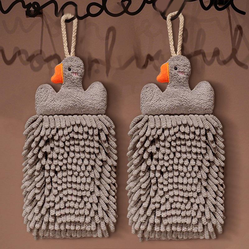 Chenille Super Absorbent Thick Hand Towel | Cute Hanging Towel for Kitchen & Bathroom