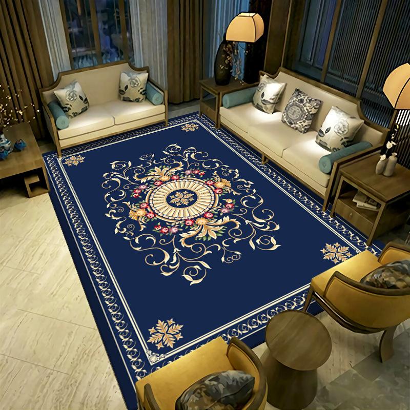 New Chinese Style Living Room Carpet Simple Coffee Table Sofa Floor Mat Bedside Carpet Easy To Maintain