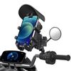 Motorrad Fahrrad Lenker Telefon Halterung QC3.0 USB Lade Halterung Ständer Halter