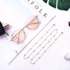 Woman Fashion Round Beaded Anti-slip Eyeglasses Chain