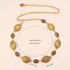 Retro Metal Waist Chain For Women Carved Circle Decor Belt High Grade Fashion Body Jewelry Wear Accessories