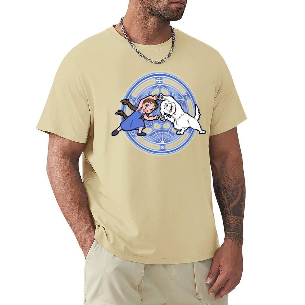 Fullmetal Fusion Alchemist T-Shirt Bluse Rapper Grafik-Tees Baggy Shirts Sommer Tops Kurzarm-Tee Herren
