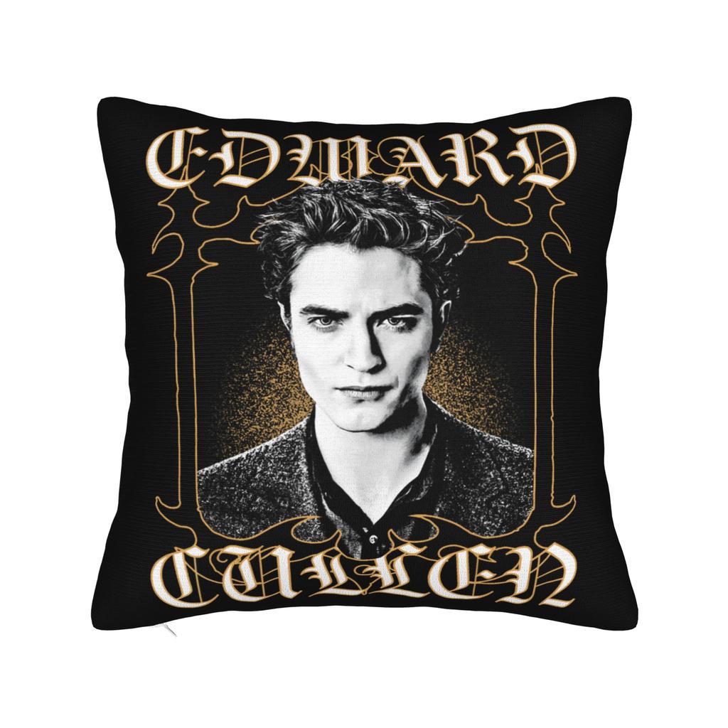 Twilights Vampire Edward Cullen Pillowcase Printing Polyester Cushion Cover Portrait Movie Throw Pillow Case Cover Home Square
