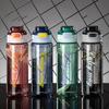 PP 1000ml Sports Water Bottle Large Capacity Outdoor Sports Kettle Colorful Plastic Cup  School