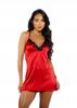 Sexy satin pajamas women's nightgown lace women's day gift