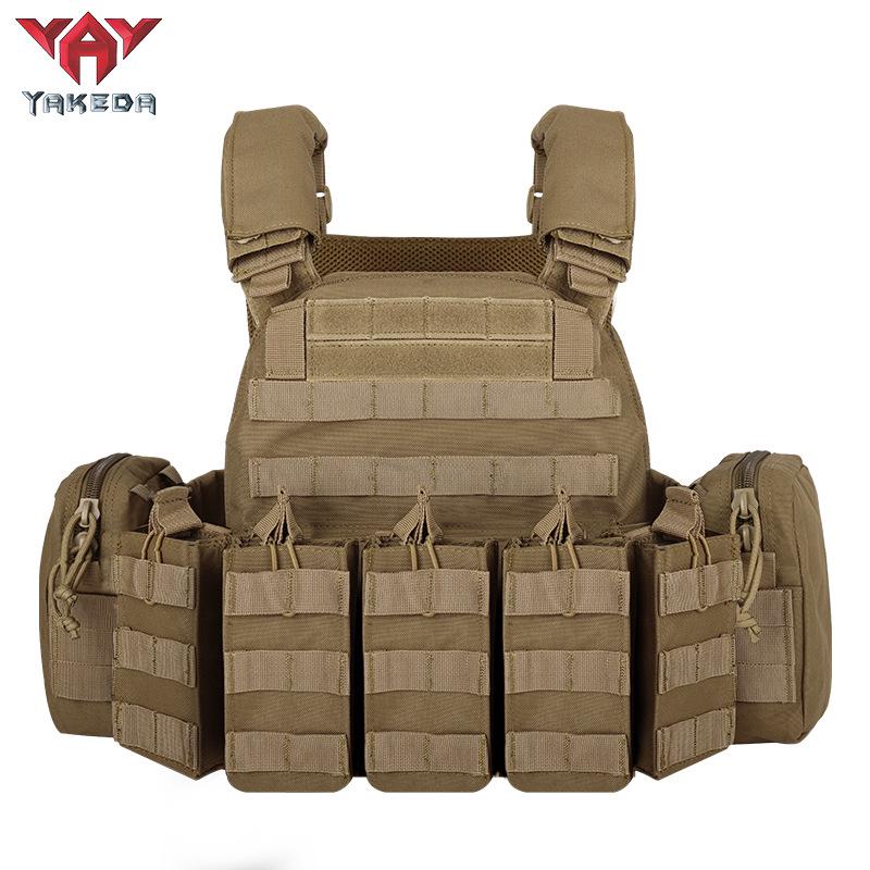 YAKEDA Breathable MOLLE Camouflage Tactical Vest for Outdoor Training