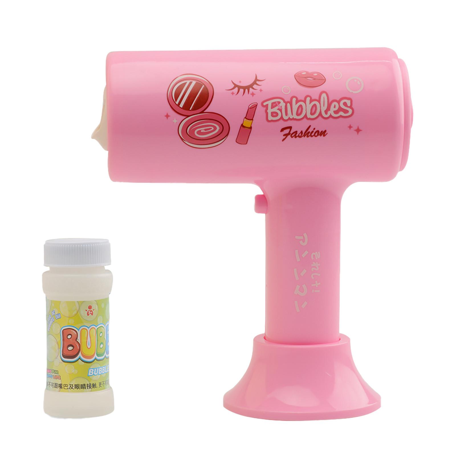 

Пузырьковая машина, фен, легко работает в помещении, на открытом воздухе, игрушка для создания пузырей (23 мл) розовый
