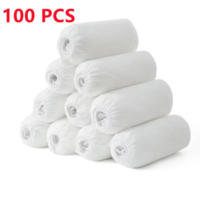 100PCS Disposable Shoe Covers Non Slip Durable Dustproof Boot Covers for Floors Indoor Outdoor Workplace Shoes Booties Protector