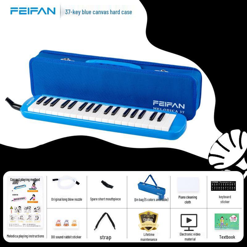 Flyfan 37-Key Melodica with Case - Teacher Recommended for Elementary Music Classes
