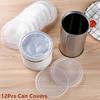 12 Pcs Reusable Large Medium and Small Plastic Tight Seals Can Covers Lids for Canned Goods or Pet Dog Cat Food Saver
