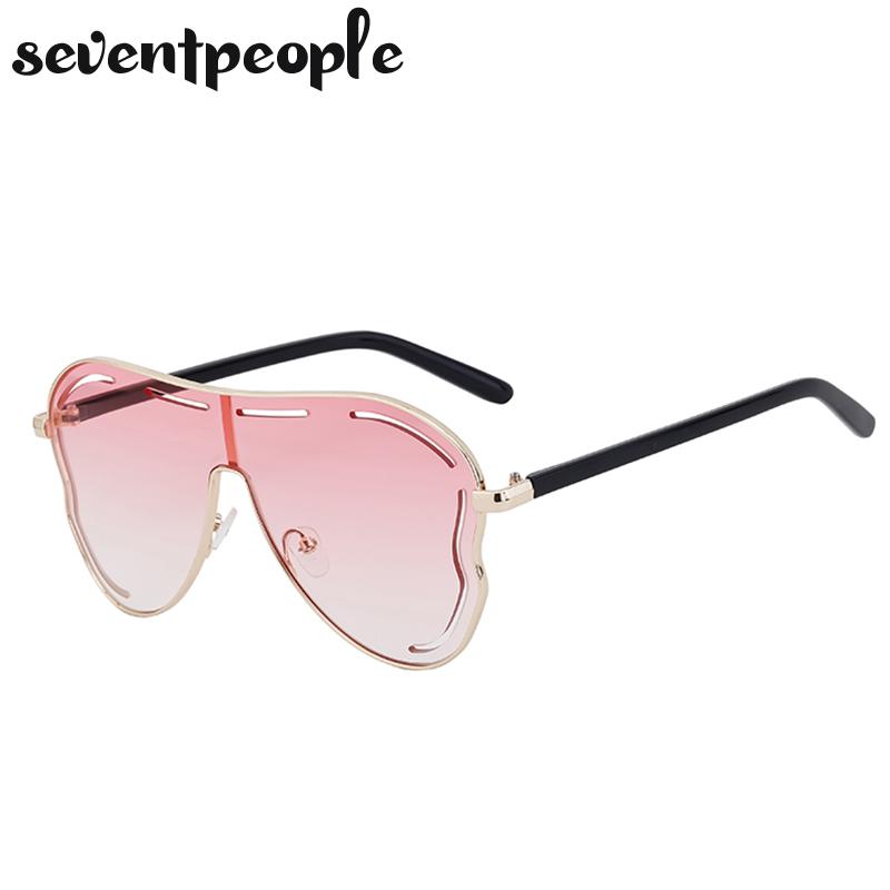 Oversized Square Shield Sunglasses Women Big Frame  Luxury Brand Butterfly One-Piece Sun Glasses For Ladies Eyewear UV400