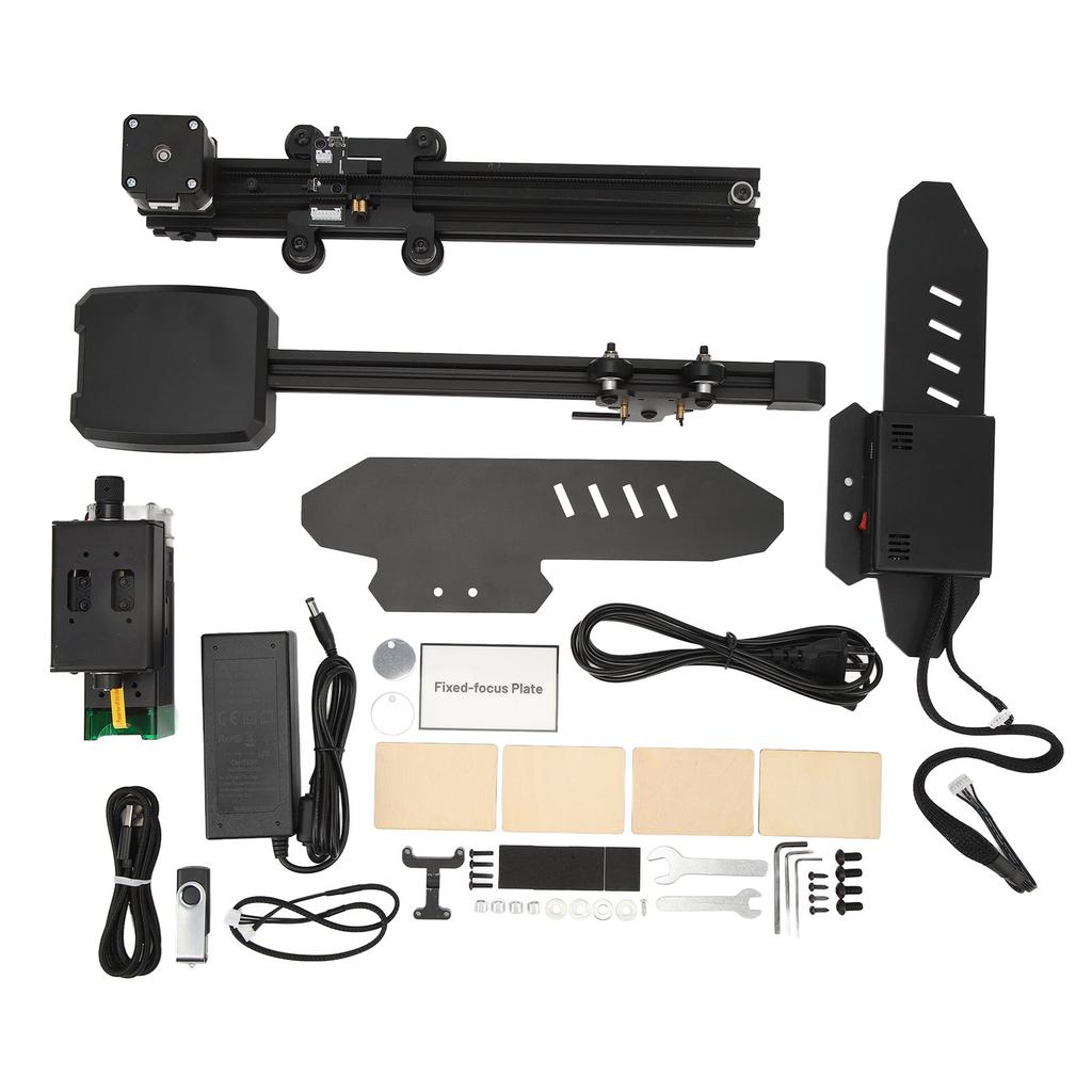 Laser Engraver 5W High Safety Multifunctional Mini Laser Engraving Machine for Wood Cardboard Stainless Steel 100‑240V