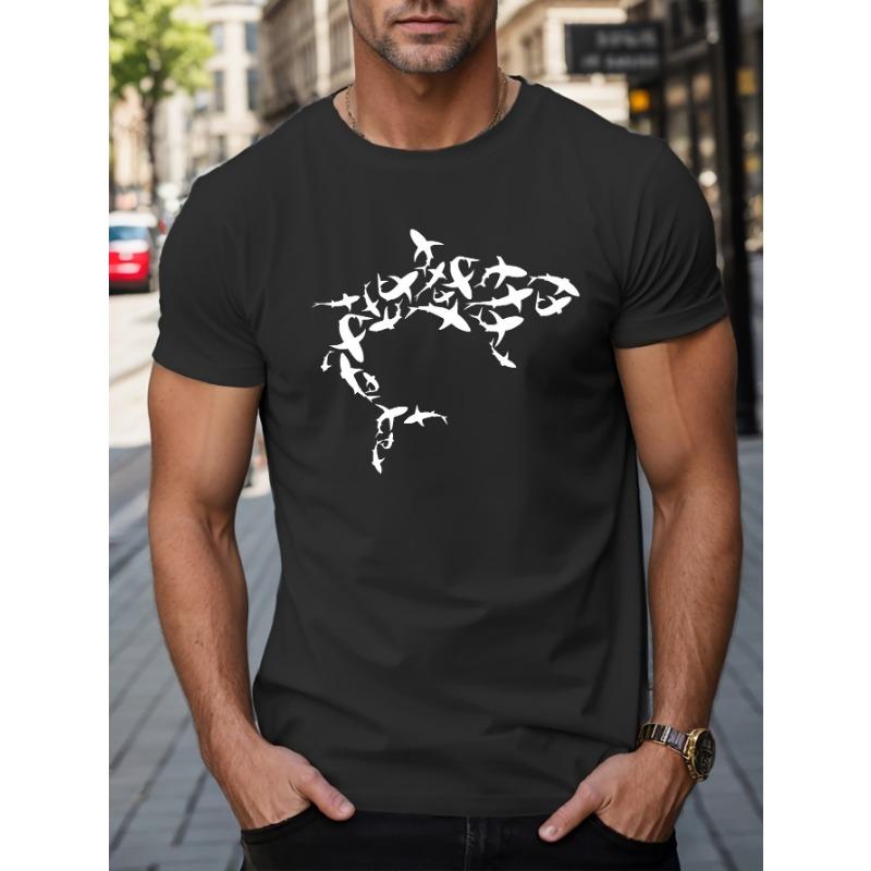 

Men s summer fashion casual loose printed short sleeved shirt XL
