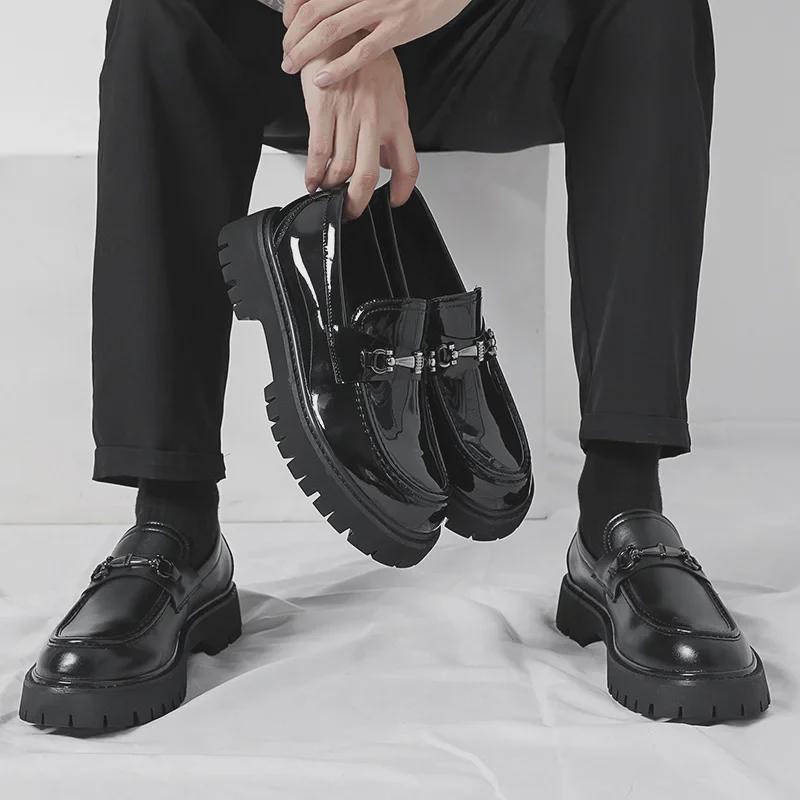 2025 Slip-On Loafers: Height-Boosting Large Size Shoes for Teenagers and Men