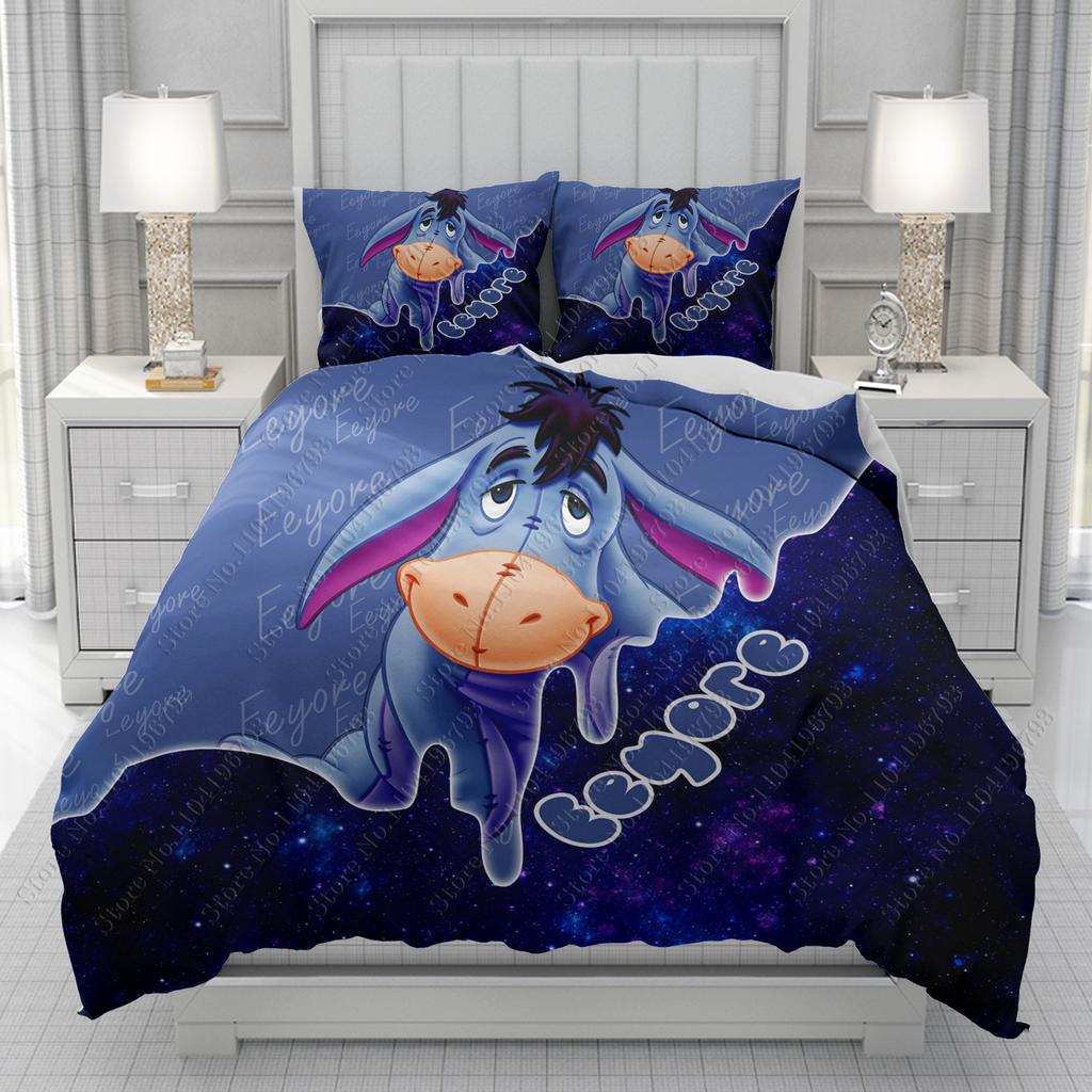 Winnie The Pooh Eeyore Duvet Cover Men Women/Children Kid Printing Disney Cartoon Bedding Set  Comforter Bed Soft Dropshipping