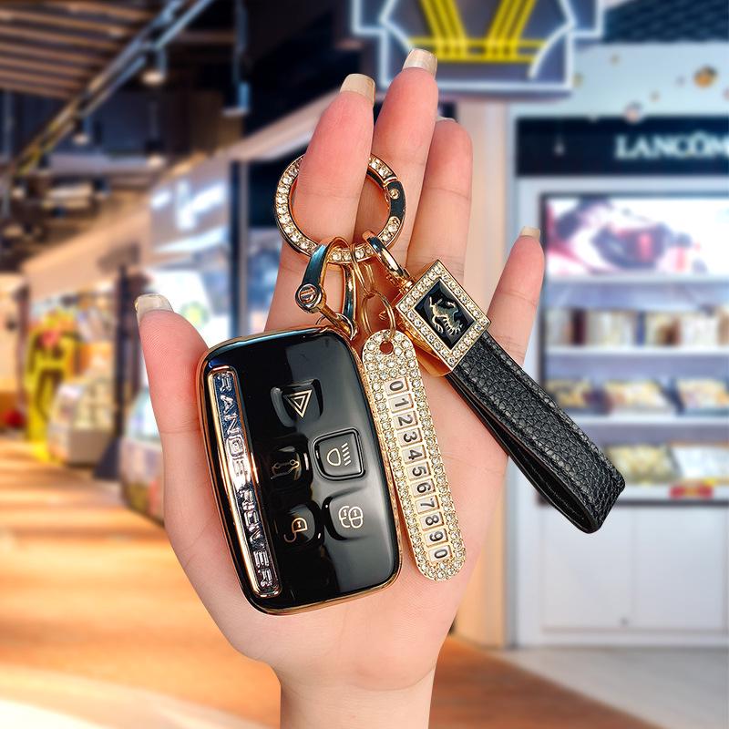 Land Rover & Jaguar TPU Schlüsselhülle für Range Rover, Discovery 4, Evoque, Freelander 5 - High-End, Langlebige Autoschlüsselhülle