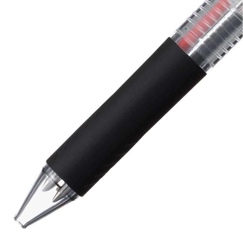Mitsubishi Pencil Jetstream Kugelschreiber Leicht zu schreiben 4-Farben-Stift, 0,7 mm, Transparent, Mit, SXE4500071P.T