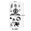 Flower Tattoo Stickers, Color Sketch Tattoo Stickers, English Letters, Wedding Photography Tattoo