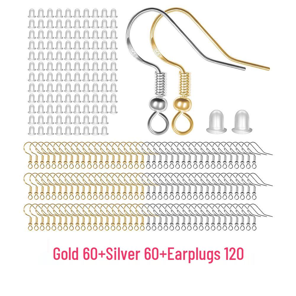 Gold-Plated S925 Silver Copper Ear Hooks for DIY Handmade Earrings