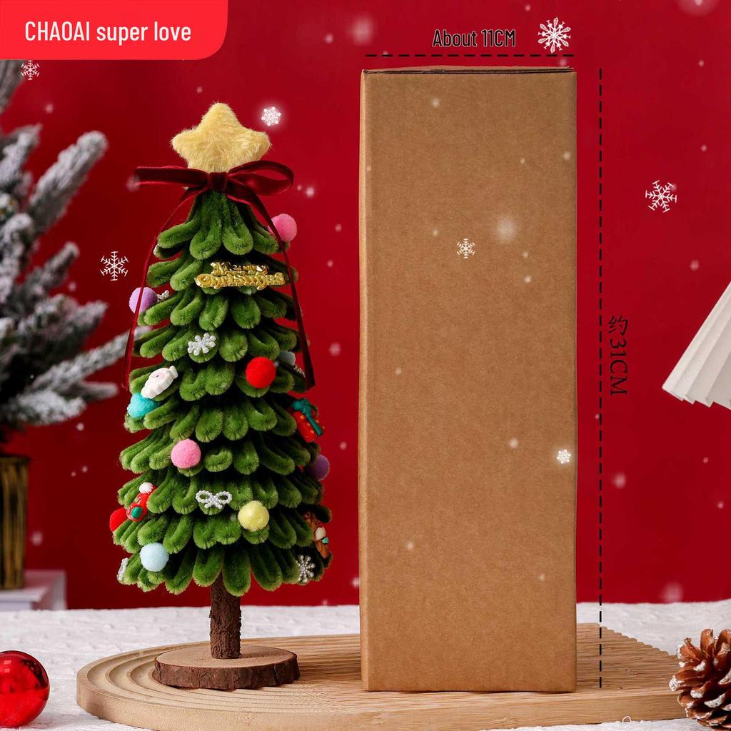 Mini Ensemble de Décoration d'Arbre de Noël de Table de 30 cm