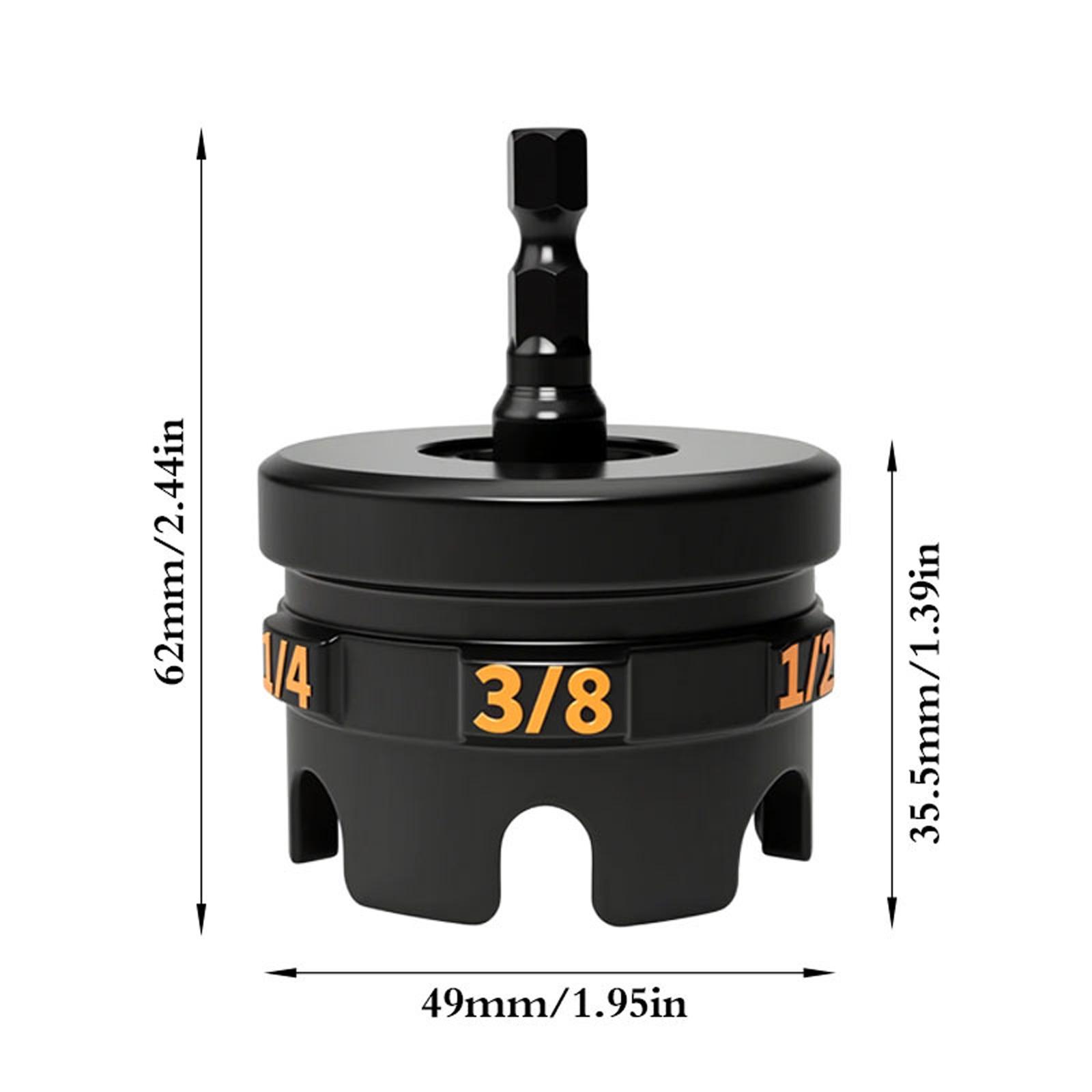 

Threaded Rod Nut Runner Nut Zipper Drill Attachment for Fast Nuts and Bolt Removal for Impact Drill for 1/4 3/8 1/2 Threade