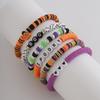Bat Halloween Bracelets Letter Beads Bangle Simple Pumpkin Pendant Bracelets  Girls Party