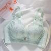 Women's small breasts thin gathering bra explosion no steel ring lace breast adjustment bra anti-sagging