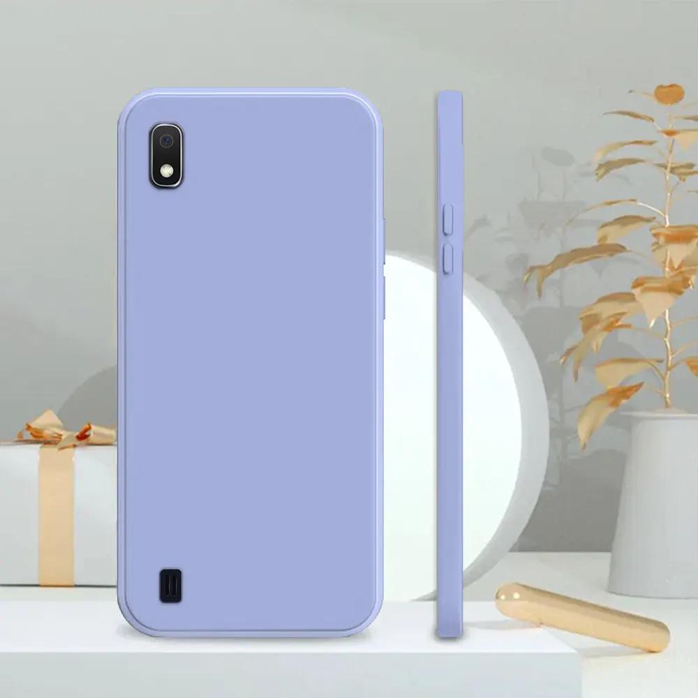 For Samsung A10 Case For Samsung Galaxy M10 A10S Coque Matte Soft Silicone Shockproof Cover Galaxy A10s Square Phone Case Fundas