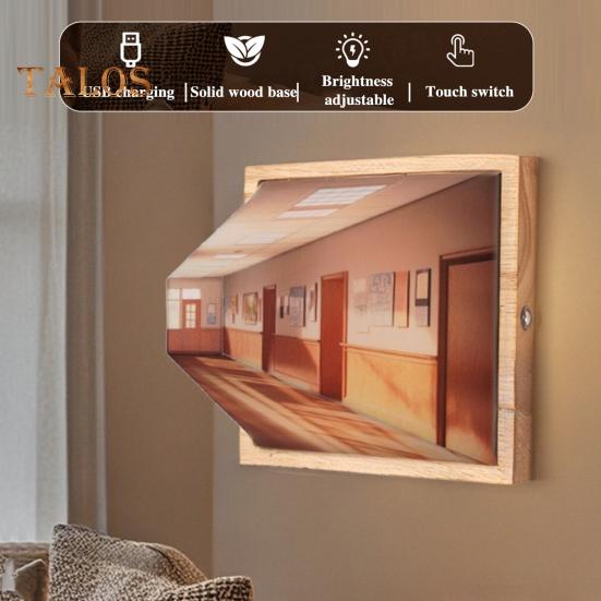 Luce notturna a LED con illusione ottica 3D Naked Eye, lampada da parete classica con design artistico per camera da letto e soggiorno