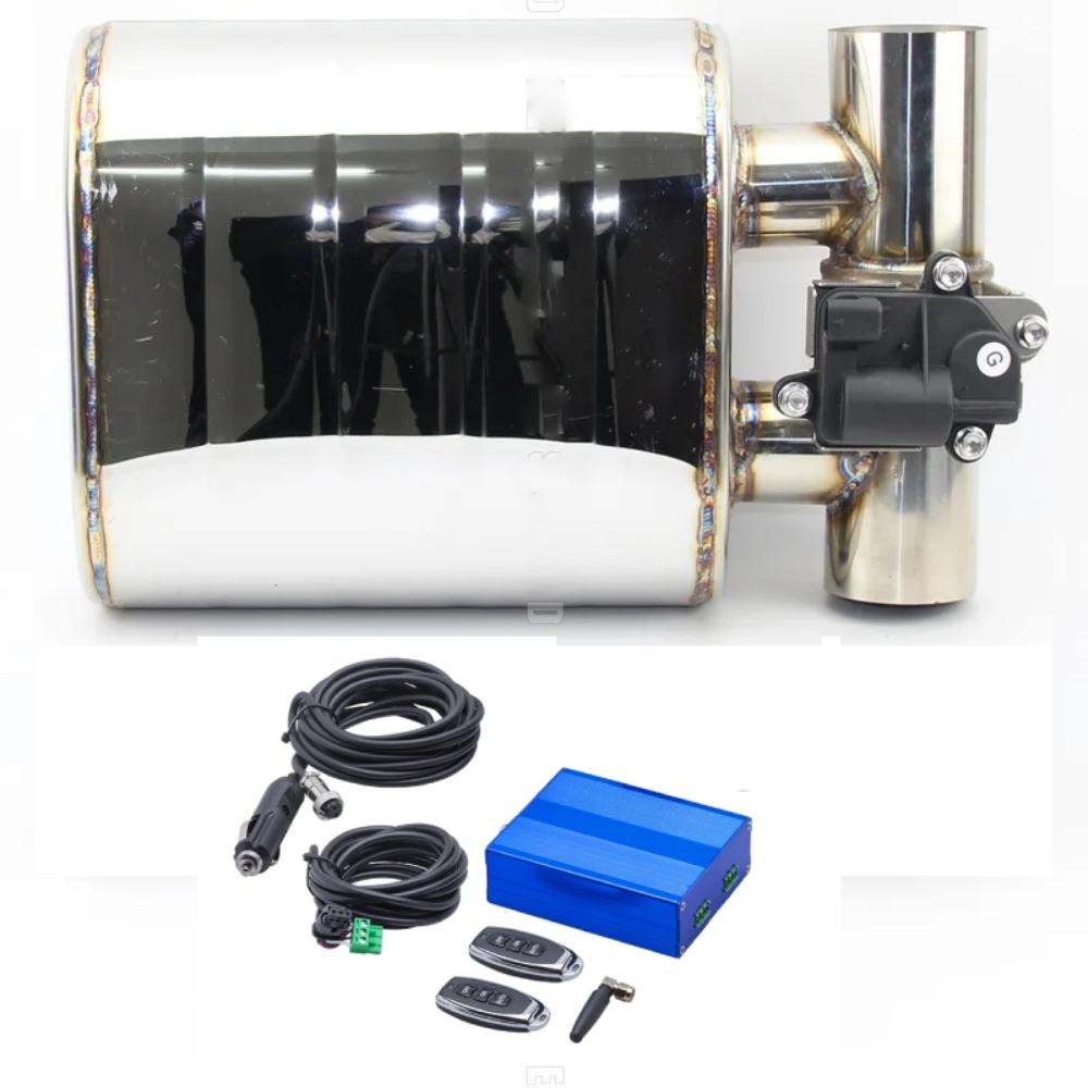 2 /2.5 /3   Inch Car Exhaust System Electronic Valve Control Stainless Steel Exhaust Muffler Pipe Kit With Remote Control 51MM